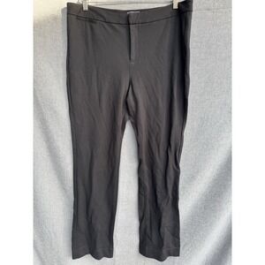 NYDJ Size 16 Lift Tuck Black Ponte High Rise Stretch Pants (W38xL31)